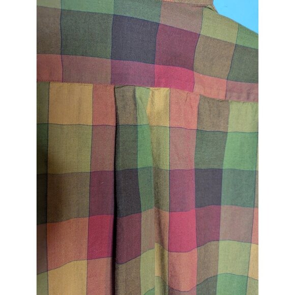 VTG Viyella Men's Country Bold Checkered Button Wool Shirt Sz M - Picture 6 of 10